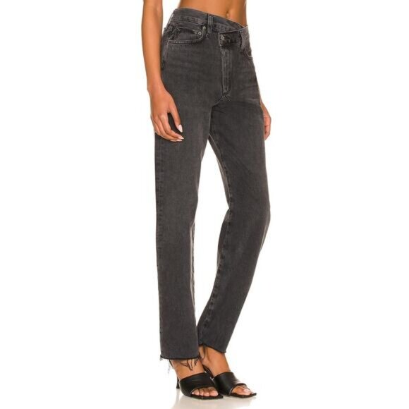 AGOLDE Criss Cross Straight in Shambles Size 27 Organic Cotton - Picture 3 of 11